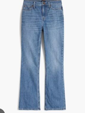 J Crew Mid Rise Flare Crop Jeans